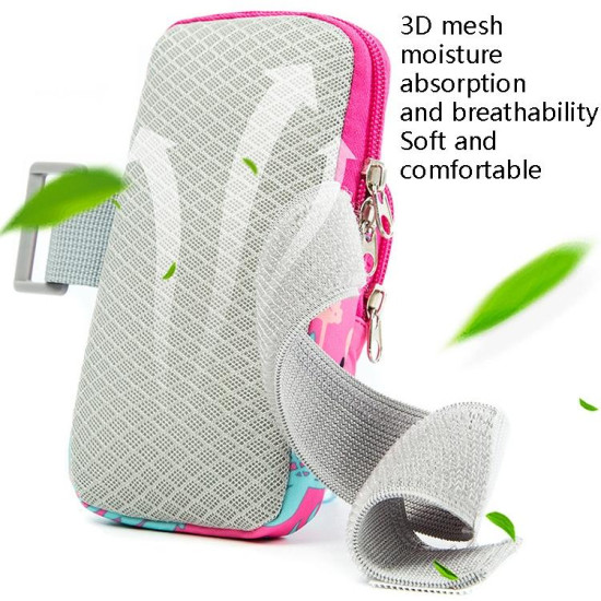 2 PCS B082 Sports Outdoor Arm Bag Mobile Phone Arm Band Running Fitness Mobile Phone Bag  Specification： Small (Lilac)