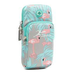 2 PCS B082 Sports Outdoor Arm Bag Mobile Phone Arm Band Running Fitness Mobile Phone Bag  Specification： Large (Moon Bud Color)