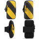 Running Mobile Phone Arm Bag Outdoor Equipment Wrist Bag(Black Yellow)