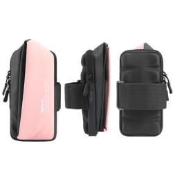 x3026 Running Waterproof Mobile Phone Arm Bag Outdoor Cycling Mobile Phone Bag(Pink)