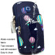 B081 Large Running Phone Arm Bag Outdoor Sports Fitness Bag(Dark Blue)
