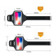 Mobile Phone Armband With Adjustable Strap & Key Pocket  Size: Medium Rose Red