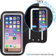Mobile Phone Armband With Adjustable Strap & Key Pocket  Size: Large Silver