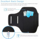 Mobile Phone Armband With Adjustable Strap & Key Pocket  Size: Large Rose Red