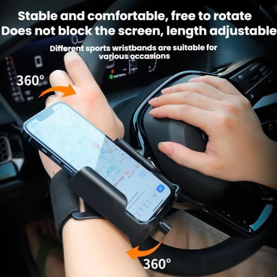 Outdoor Sports Wrist-mounted Phone Holder  Style: Holder + Arm Strap