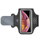 ZQK Touchscreen Armband for Running Phone Holder Breathable & Stretchable for Secure Fit  Size: Large Dark Gray