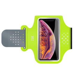 ZQK Touchscreen Armband for Running Phone Holder Breathable & Stretchable for Secure Fit  Size: Large Fluorescent