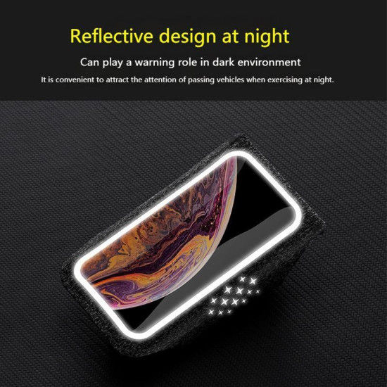 ZQK Touchscreen Armband for Running Phone Holder Breathable & Stretchable for Secure Fit  Size: Large Fluorescent