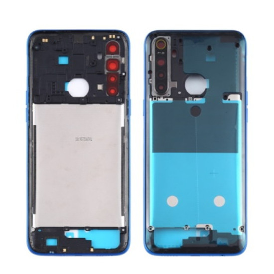 Realme 5 Middle Frame Housing Panel Blue
