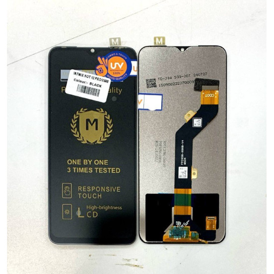 LCD WITH TOUCH SCREEN FOR INFINIX BE8 DISPLAY GLASS COMBO FOLDER