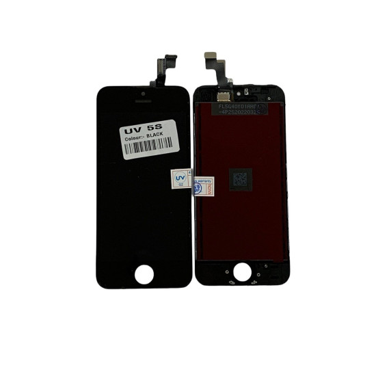 LCD WITH TOUCH SCREEN FOR IPHONE 5S ( W/B) DISPLAY GLASS COMBO FOLDER