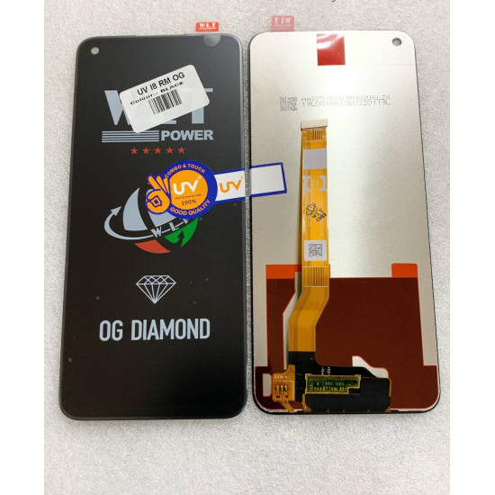 LCD WITH TOUCH SCREEN FOR REALME 8i DISPLAY GLASS COMBO FOLDER