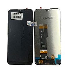 LCD WITH TOUCH SCREEN FOR NOKIA 2.3 (BLACK) DISPLAY GLASS COMBO FOLDER