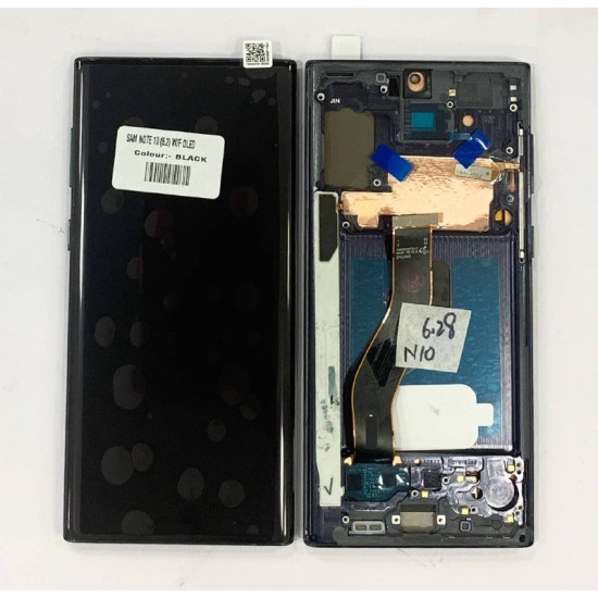 LCD WITH TOUCH SCREEN FOR SAMSUNG NOTE 10 WITHFRAME (6.2) OLED DISPLAY GLASS COMBO FOLDER