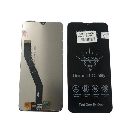 LCD WITH TOUCH SCREEN FOR REDMI 8 DISPLAY GLASS COMBO FOLDER