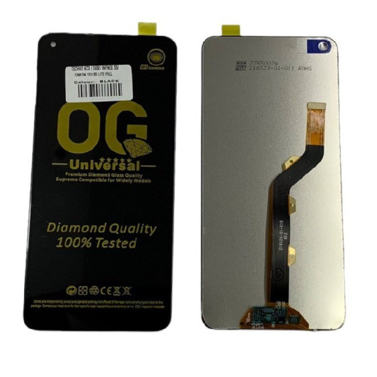 LCD WITH TOUCH SCREEN FOR INFINIX S5 DISPLAY GLASS COMBO FOLDER