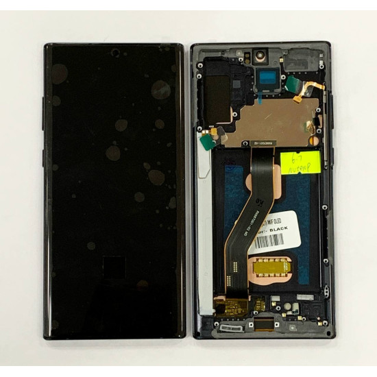 LCD WITH TOUCH SCREEN FOR SAMSUNG NOTE 10 PLUS WITHFRAME OLED (6.7) DISPLAY GLASS COMBO FOLDER