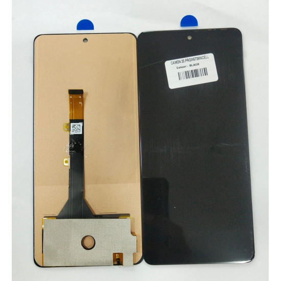 LCD WITH TOUCH SCREEN FOR INFINIX TECHNO CAMON 20 PREMIER (5G) INCELL DISPLAY GLASS COMBO FOLDER