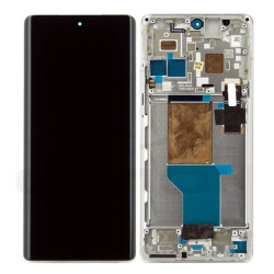 Motorola Edge 30 Ultra LCD Screen With Frame - White