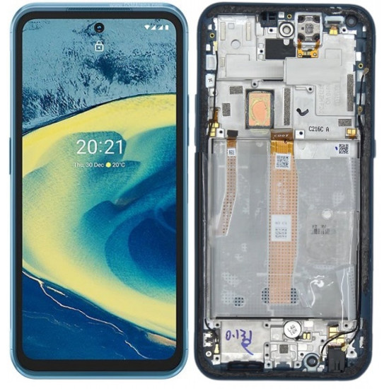 Nokia XR20 LCD Screen With Frame - Black