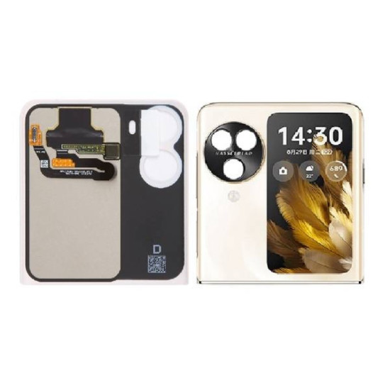 Oppo Find N3 Flip ORIGINAL Sub LCD Screen Display Combo - Gold