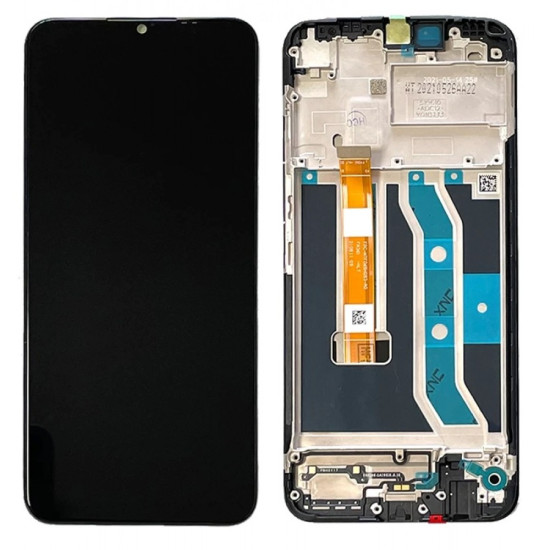 Realme C21Y LCD Screen With Frame - Black