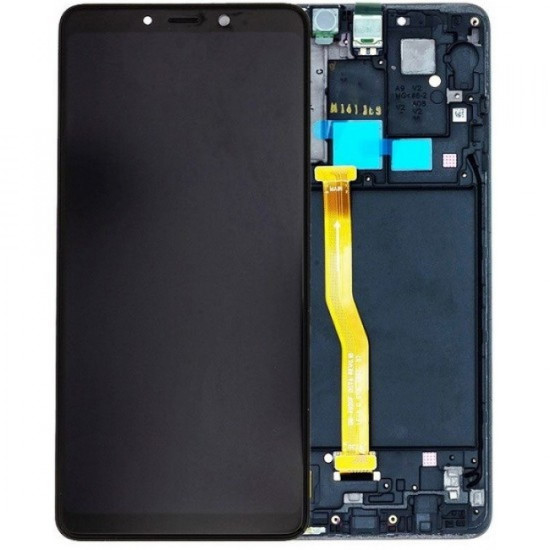 Samsung Galaxy A9 2018 LCD Screen With Front Housing - Black