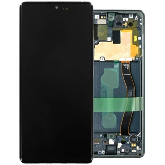 Samsung Galaxy S10 Lite LCD Screen With Frame - Prism Black