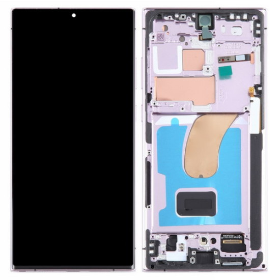 Samsung Galaxy S23 Ultra LCD Screen With Frame - Purple