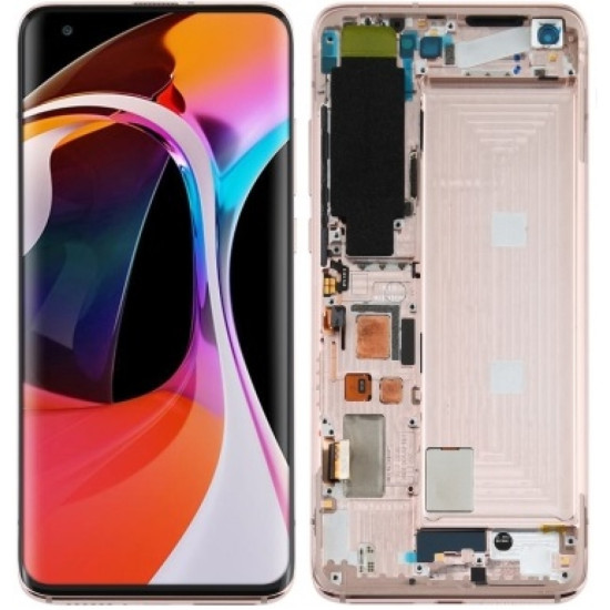 Xiaomi Mi 10 LCD Screen With Frame - Peach Gold