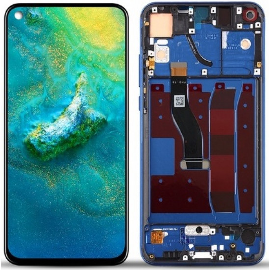Honor View 20 LCD Screen With Frame - Phantom Blue