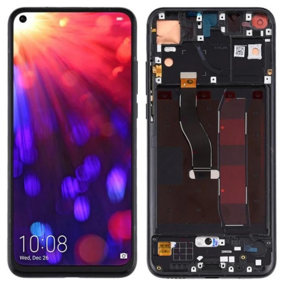 Honor View 20 LCD Screen With Frame - Midnight Black