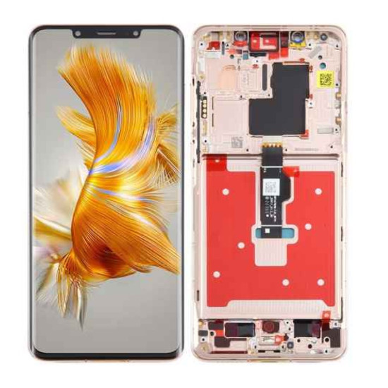 Huawei Mate 50 Pro LCD Screen With Frame - Gold