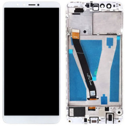 Huawei Y9 2018 LCD Screen With Frame - White