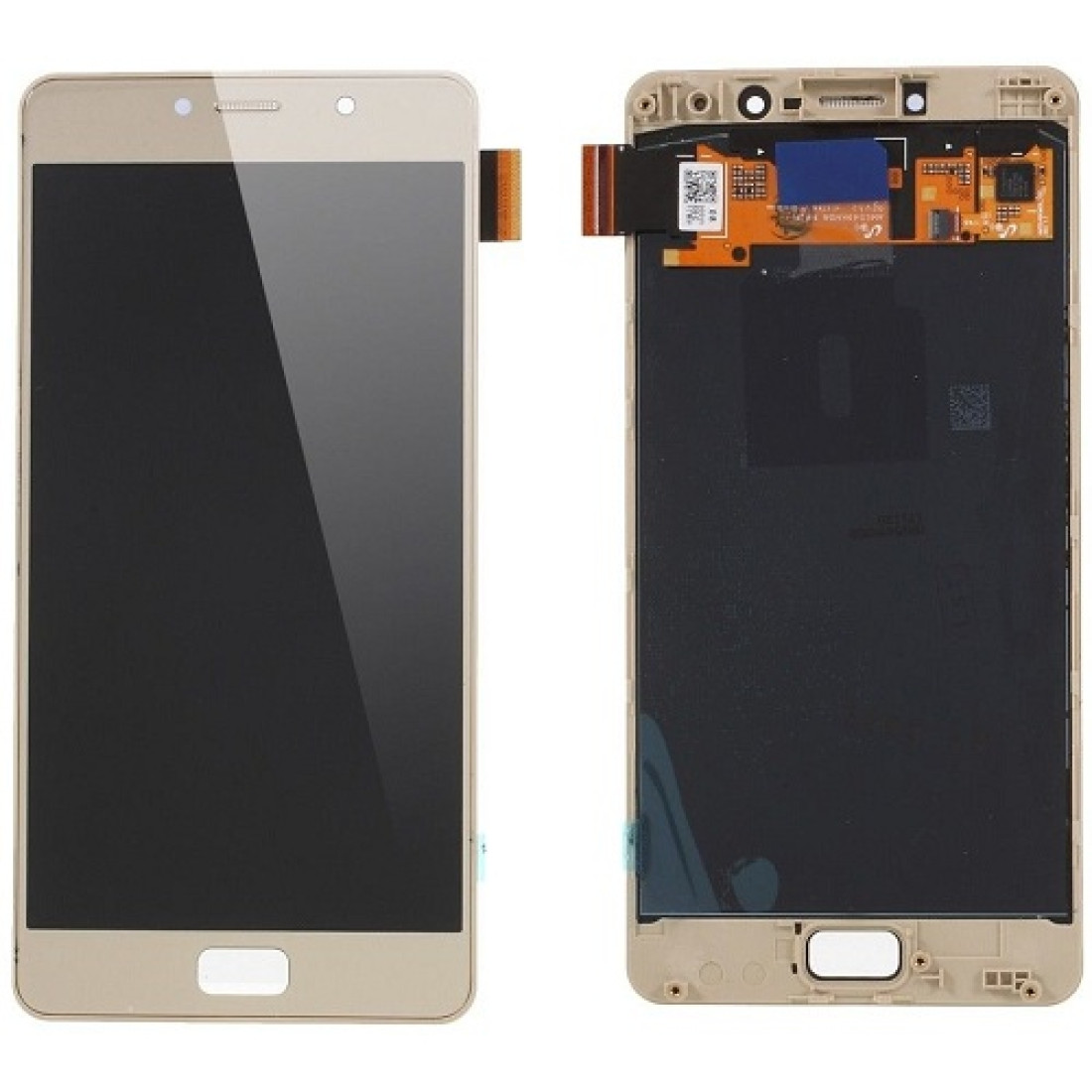 Lcd Front Lenovo P2 LCD Screen With Front Frame - Gold - MOB-DISP-PSC-974`