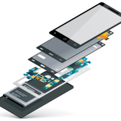 Asus ROG-1 Display Combo Folder LCD Screen With Touch - Original With Frame