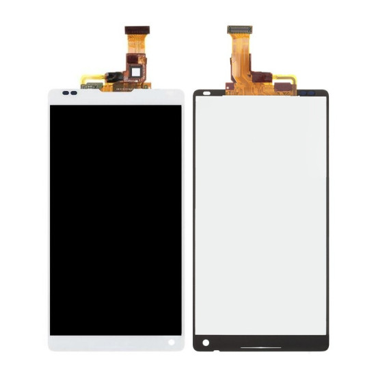 Display for Sony Xperia ZL C6503 - White Combo Folder