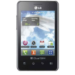 Display for LG Optimus L3 Dual - White Combo Folder