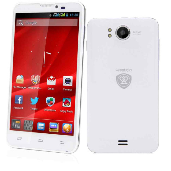 Display for Prestigio MultiPhone 5300 Duo - White Combo Folder