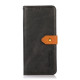 For Samsung Galaxy S23+ KHAZNEH Dual-color Cowhide Texture Leather Phone Case(Black)