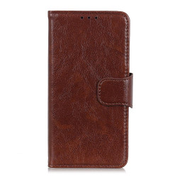 For Samsung Galaxy S23 Nappa Texture Leather Phone Case(Brown)