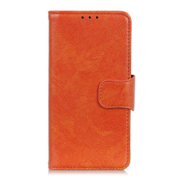 For Samsung Galaxy S23 Nappa Texture Leather Phone Case(Orange)