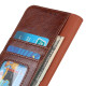 For Samsung Galaxy S23+ Nappa Texture Leather Phone Case(Brown)