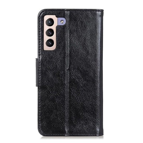 For Samsung Galaxy S23+ Nappa Texture Leather Phone Case(Black)