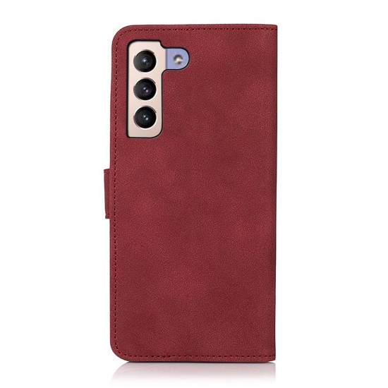 For Samsung Galaxy S23+ KHAZNEH Matte Texture Leather Phone Case(Red)