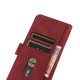 For Samsung Galaxy S23+ KHAZNEH Matte Texture Leather Phone Case(Red)