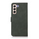 For Samsung Galaxy S23+ KHAZNEH Matte Texture Leather Phone Case(Green)