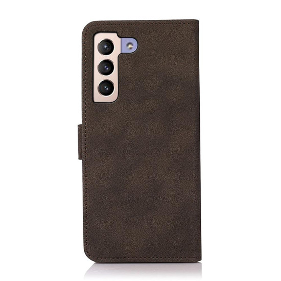 For Samsung Galaxy S23+ KHAZNEH Matte Texture Leather Phone Case(Brown)