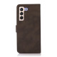 For Samsung Galaxy S23+ KHAZNEH Matte Texture Leather Phone Case(Brown)