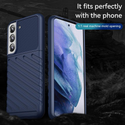 For Samsung Galaxy S23+ 5G Thunderbolt Shockproof TPU Phone Case(Blue)